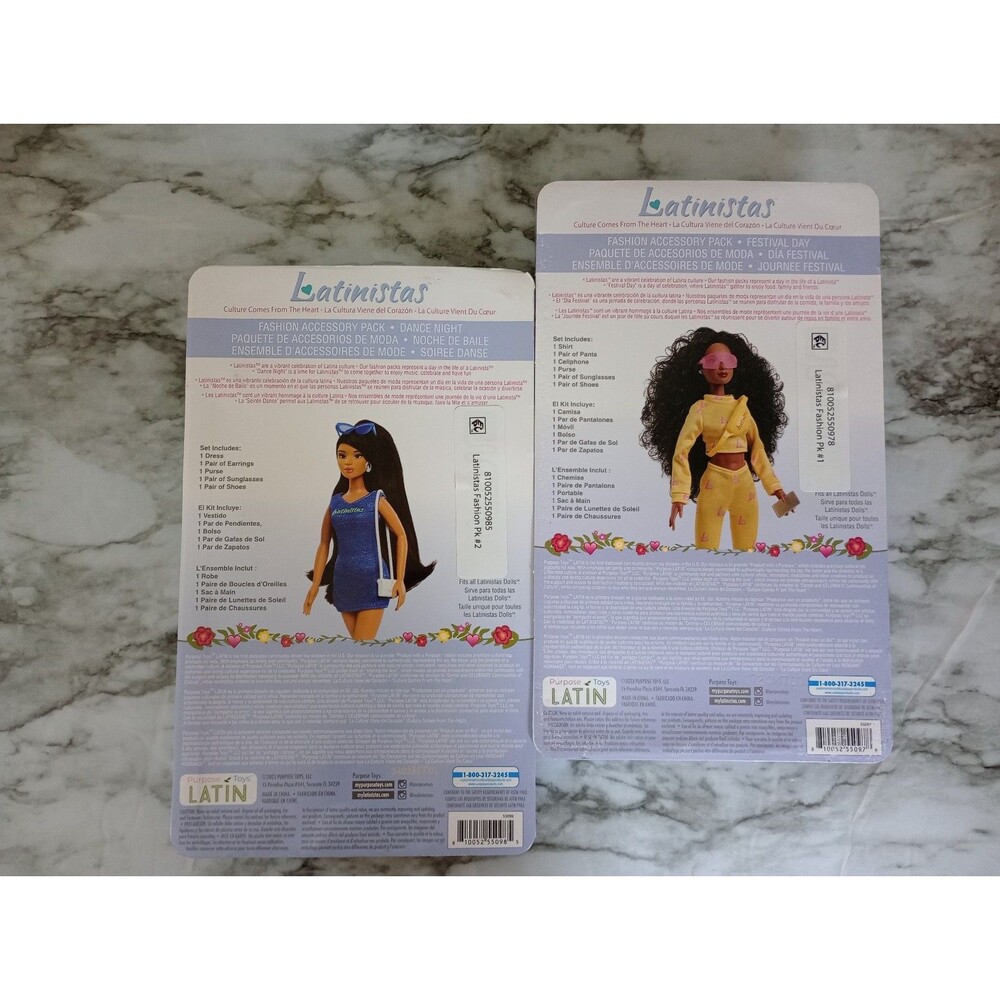 (Bundle) 2 NIB Latinistas Doll Clothes Accessories Fashion Pack - Picture 3 of 10